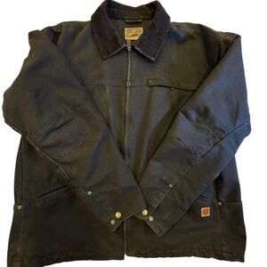 Northeast Outfitters Workwear Jacket XL Black Cotton Lined Utility Chore Coat